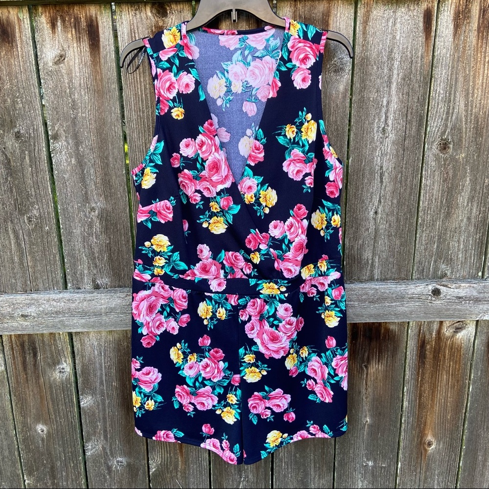 Floral Sleeveless Romper
